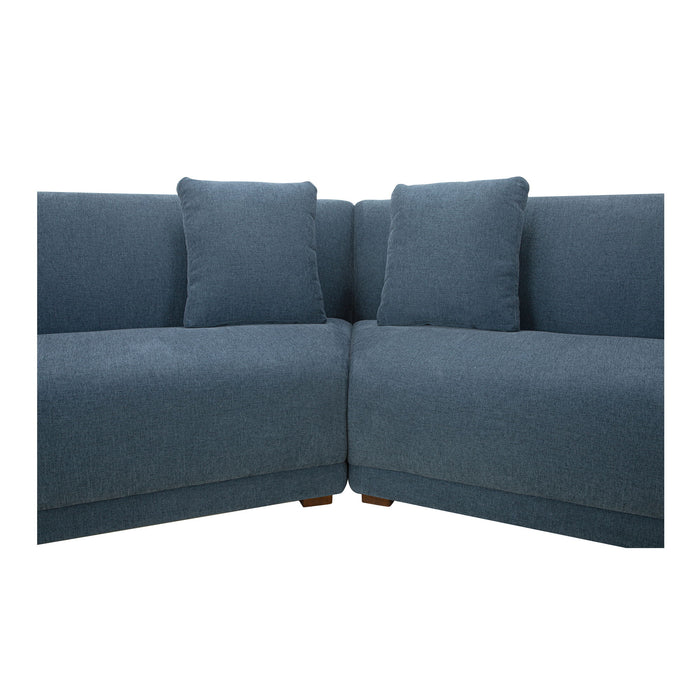 Fraser - 5 Piece Modular Sectional - Deep Blue