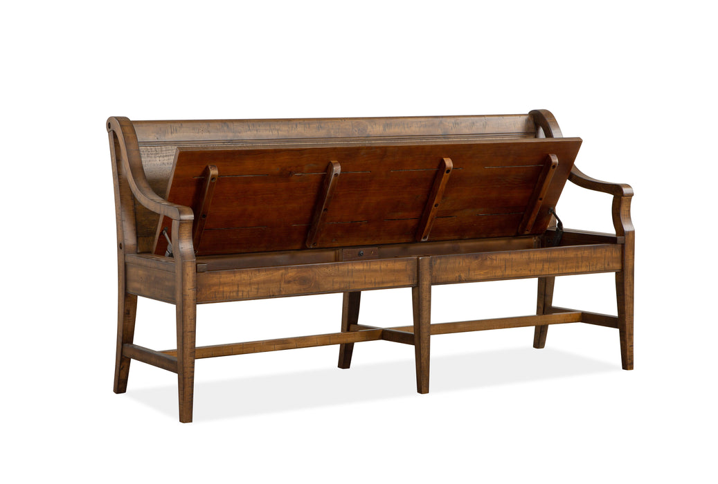 Bay Creek - Bench With Back - Toasted Nutmeg