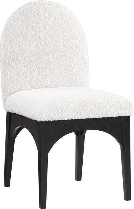 Waldorf - Boucle Dining Side Chair With Black Legs