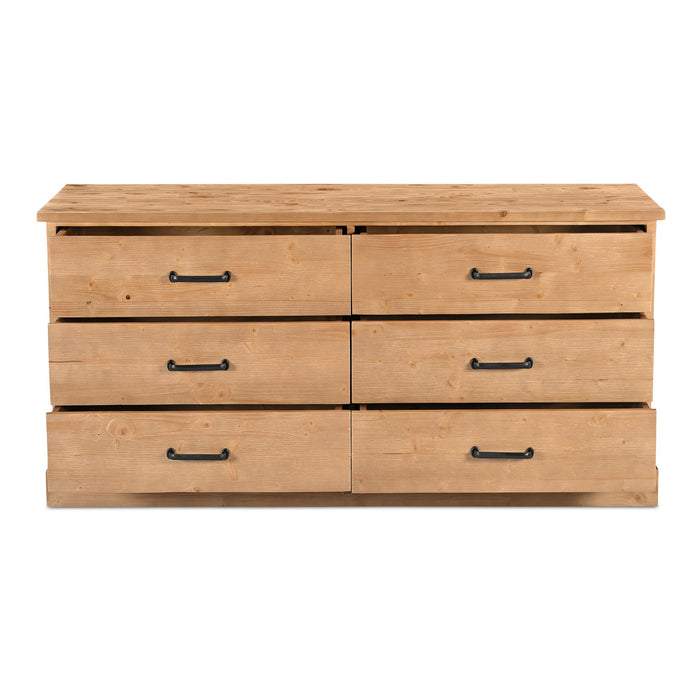 Tade - 6 Drawer Dresser - Honey