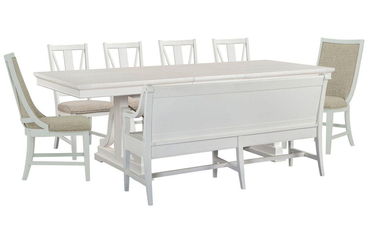 Heron Cove - Extendable Trestle Dining Table Set