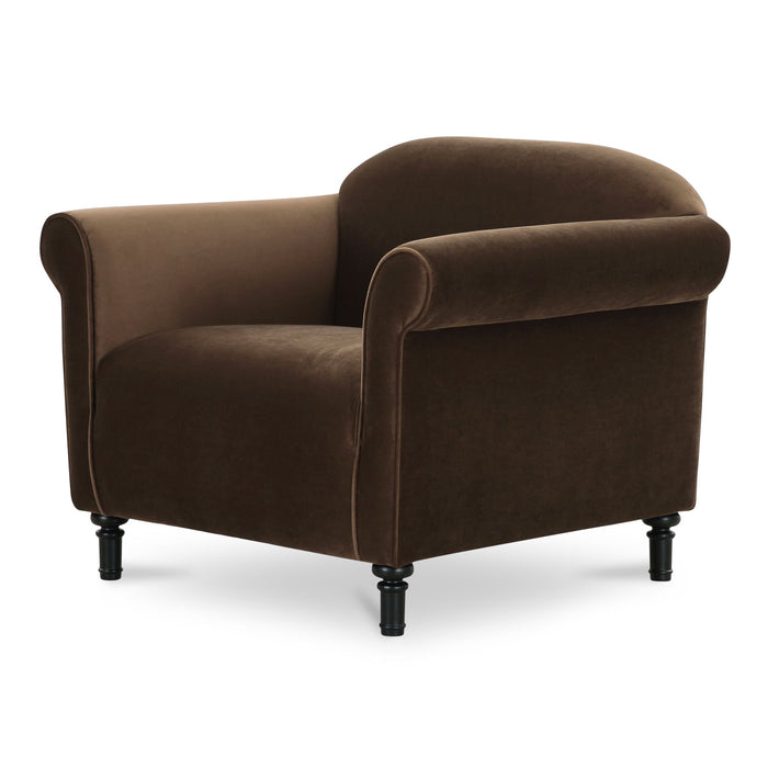 Harmony - Fabric Accent Chair - Dark Brown