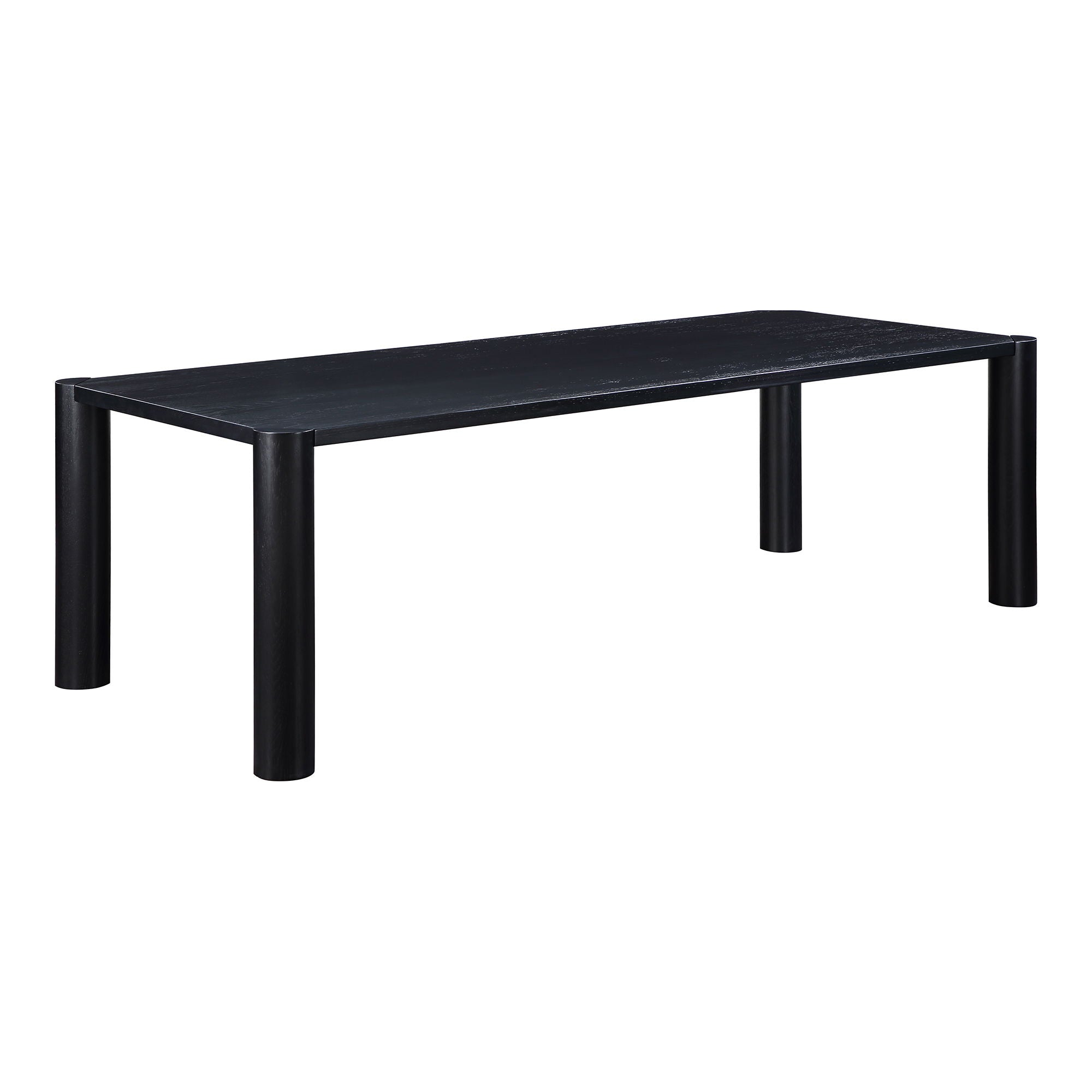 Post - Large Dining Table - Black Oak