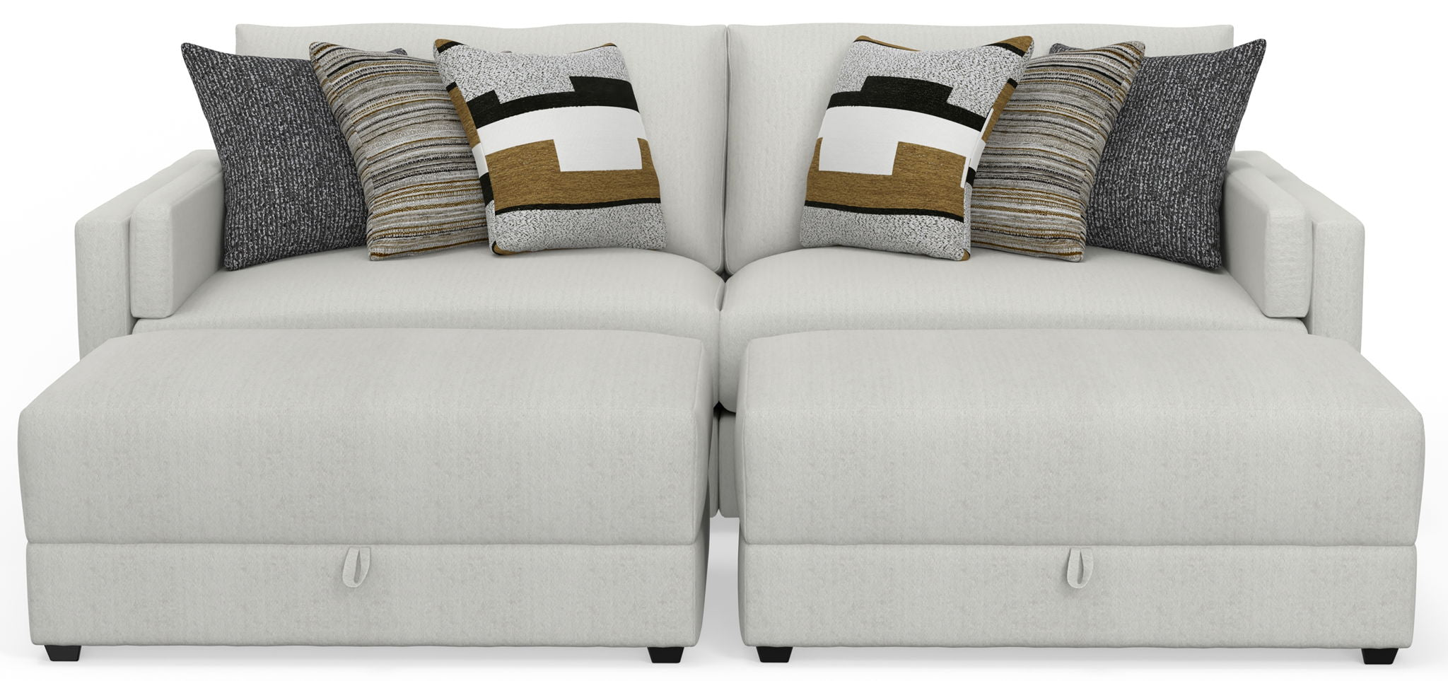 Trevor - Extra Deep Oversized Sofa With Included Storage Cocktail Ottoman