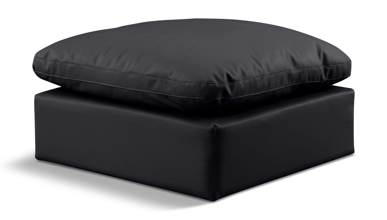 Indulge - Faux Leather Ottoman