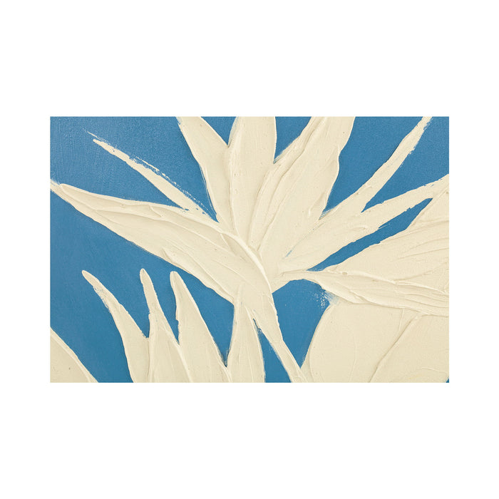 Paradis - Framed Canvas Painting - Blue