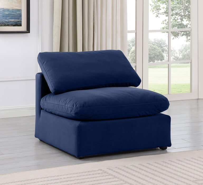Indulge - Velvet Armless Chair