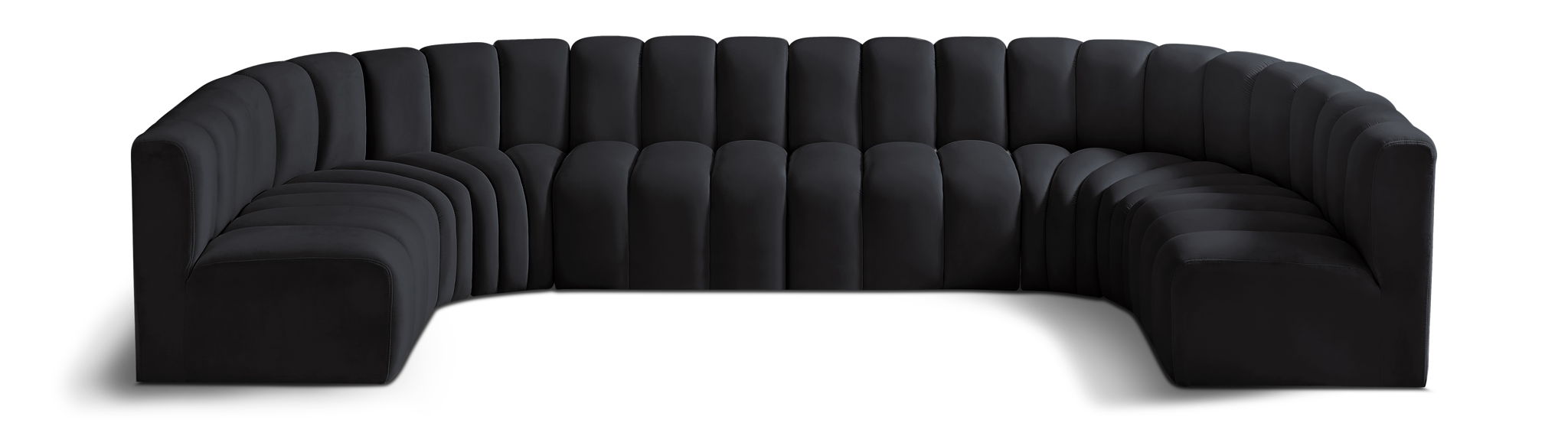 Arc - Velvet Modular U-Shaped Sectional