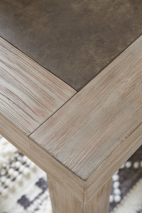 Hennington - Rectangular End Table - Light Brown