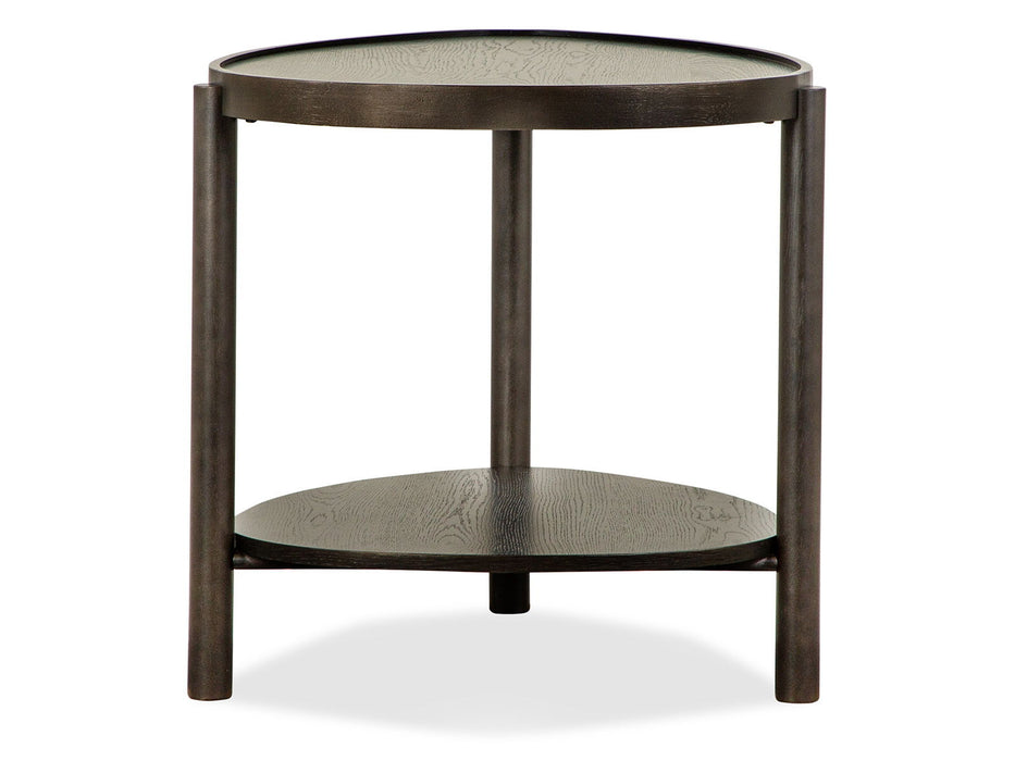 Hadleigh - Shaped Accent End Table - Coffee Bean
