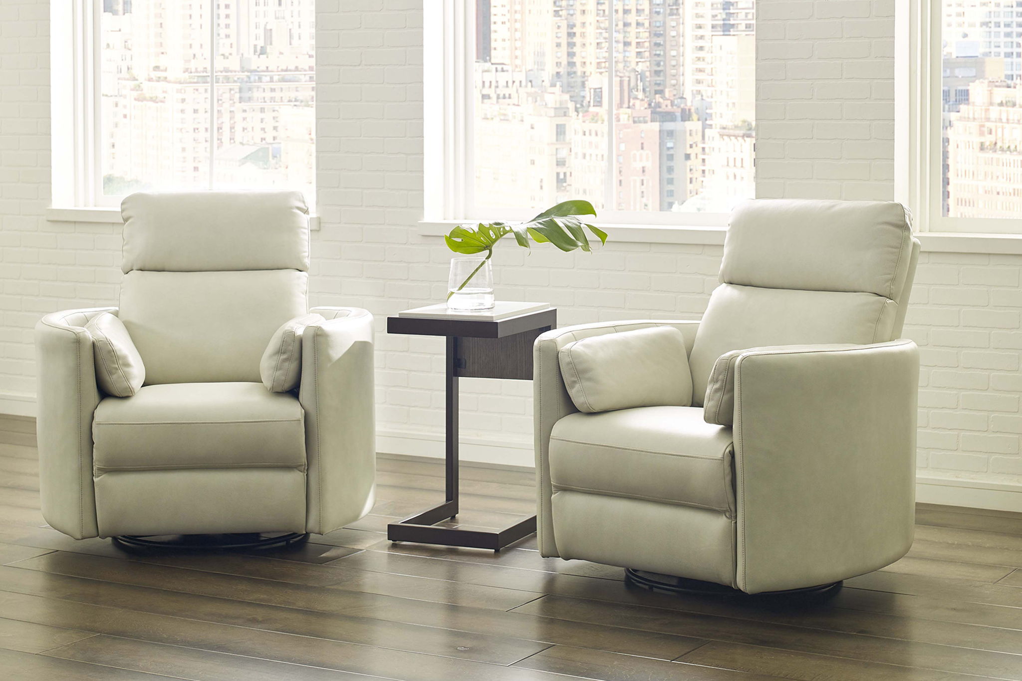 Radius - Cordless Power Swivel Glider Recliner (Set of 2)