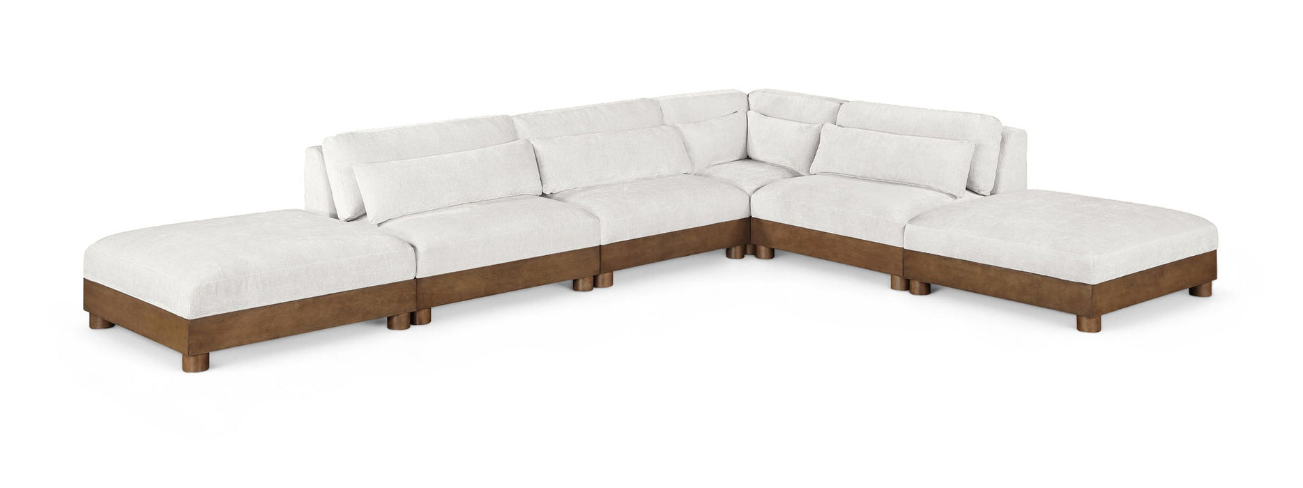 Turin - Fabric Upholstered 6 Piece Modular Sectional