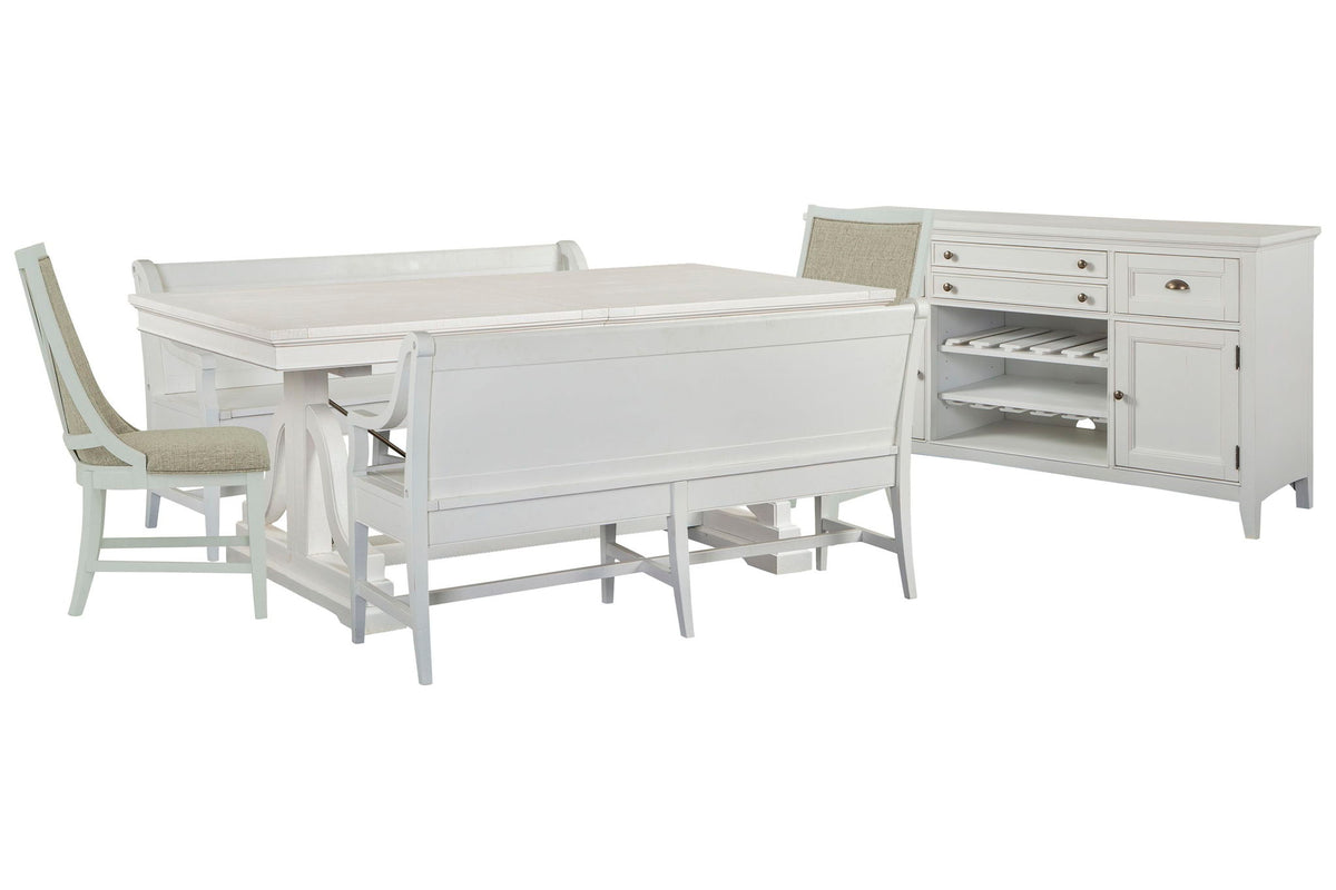 Heron Cove - Extendable Trestle Dining Table Set