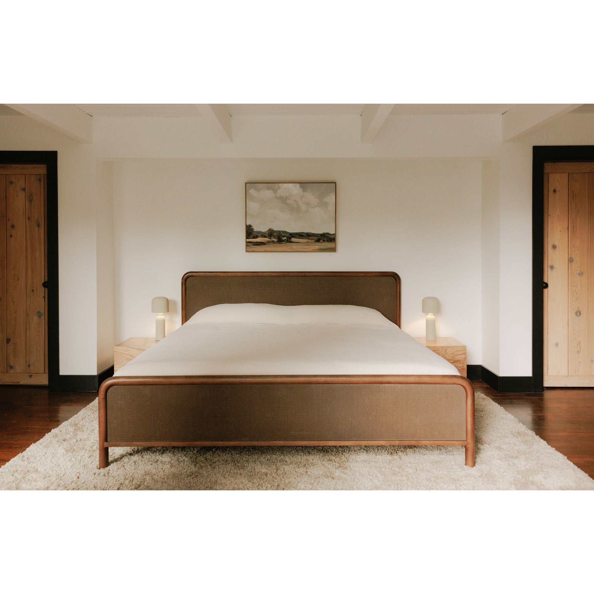 Rye - King Bed - Warm Brown
