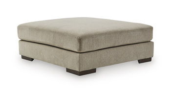 Linenhause - Oversized Accent Ottoman - Dune