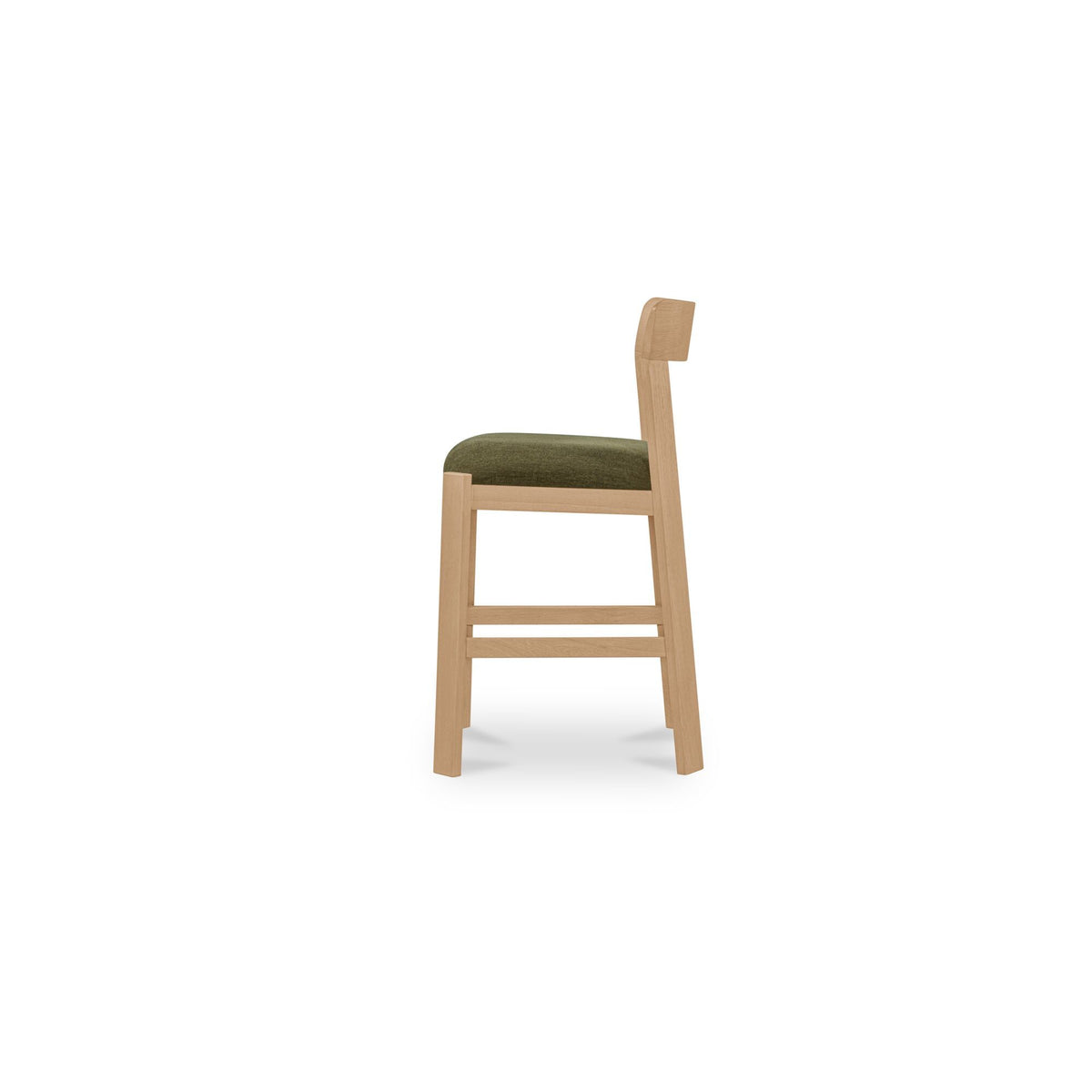 Oli - Counter Stool - Dark Green / Light Brown