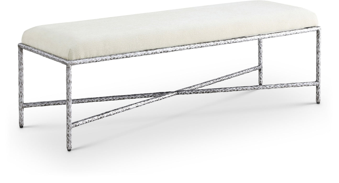 Valley - Bench With Silver Frame