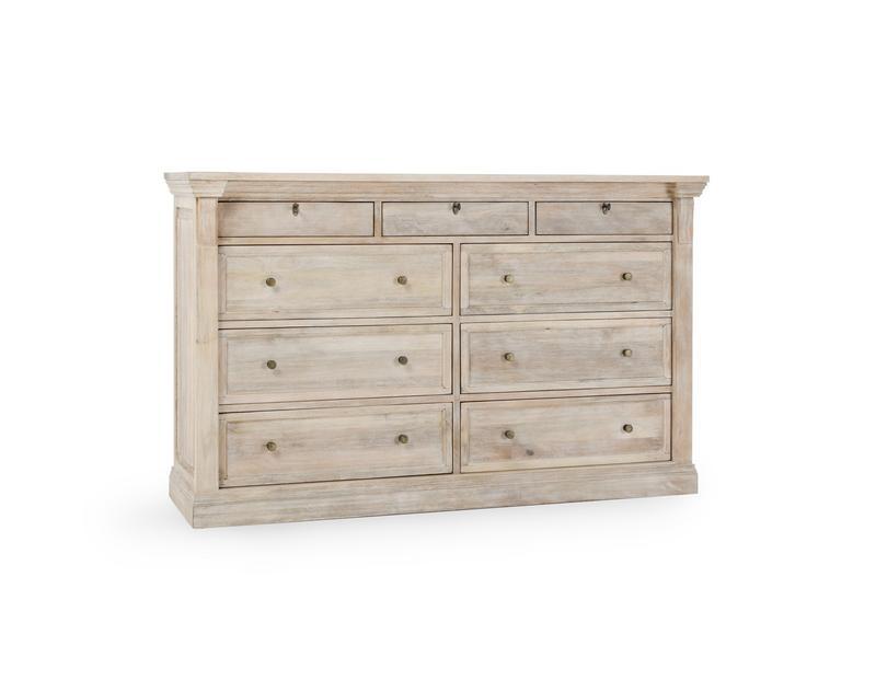 Adelaide - 9 Drawer Dresser - Natural White