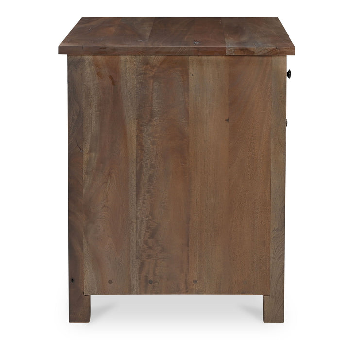 Gene - Charging Nightstand - Dark Brown