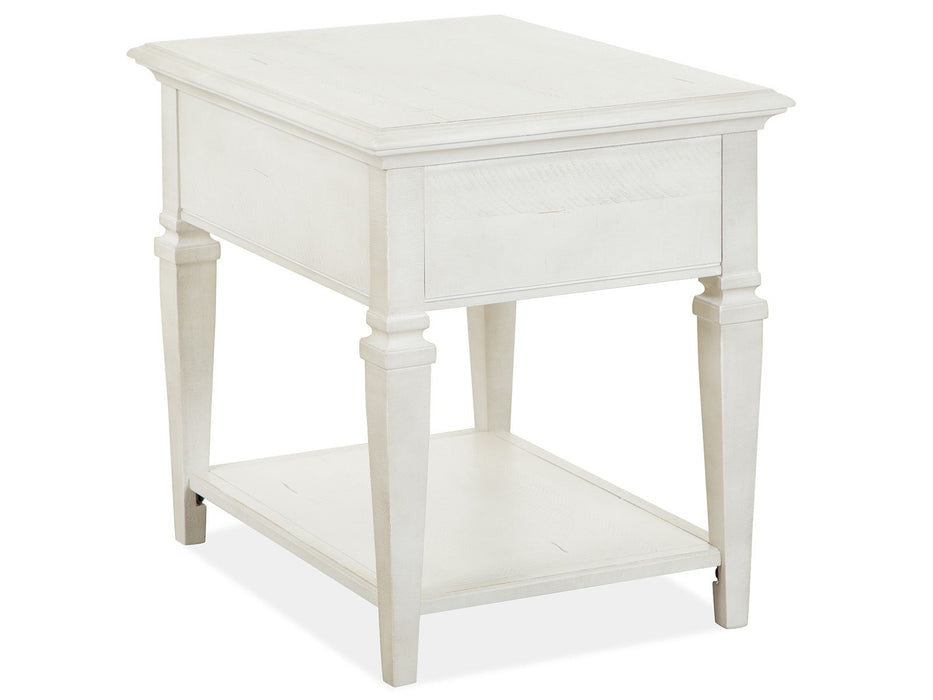 Newport - Rectangular End Table - Alabaster