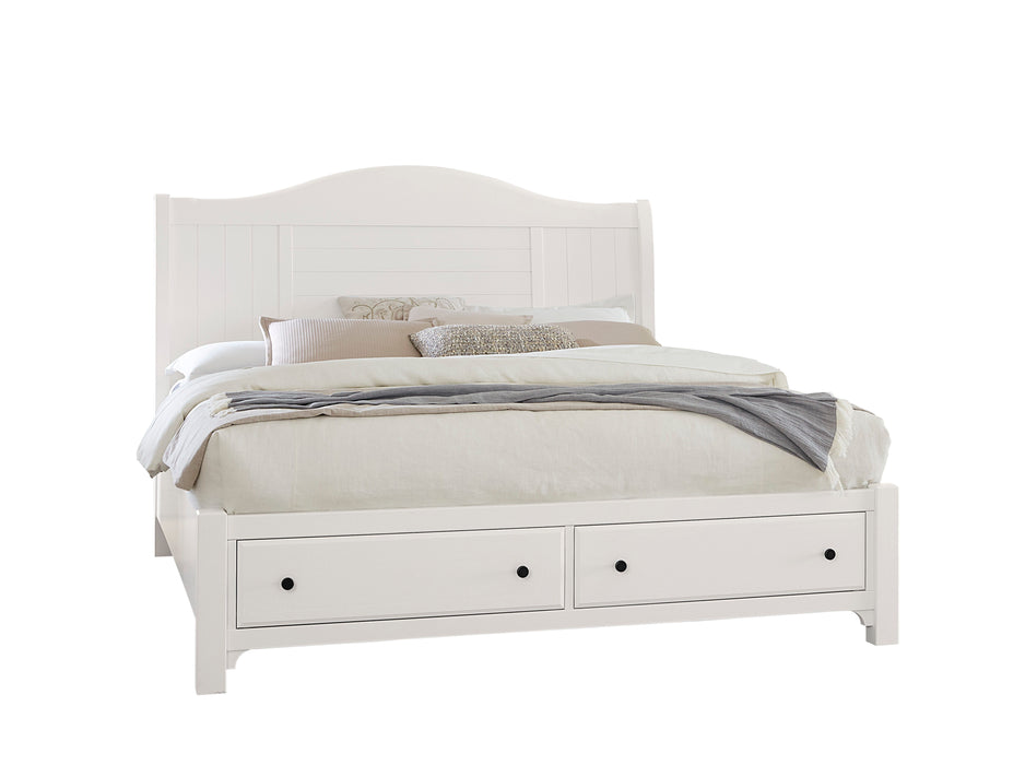 Cool Farmhouse - Sleigh Footboard Storage Bed