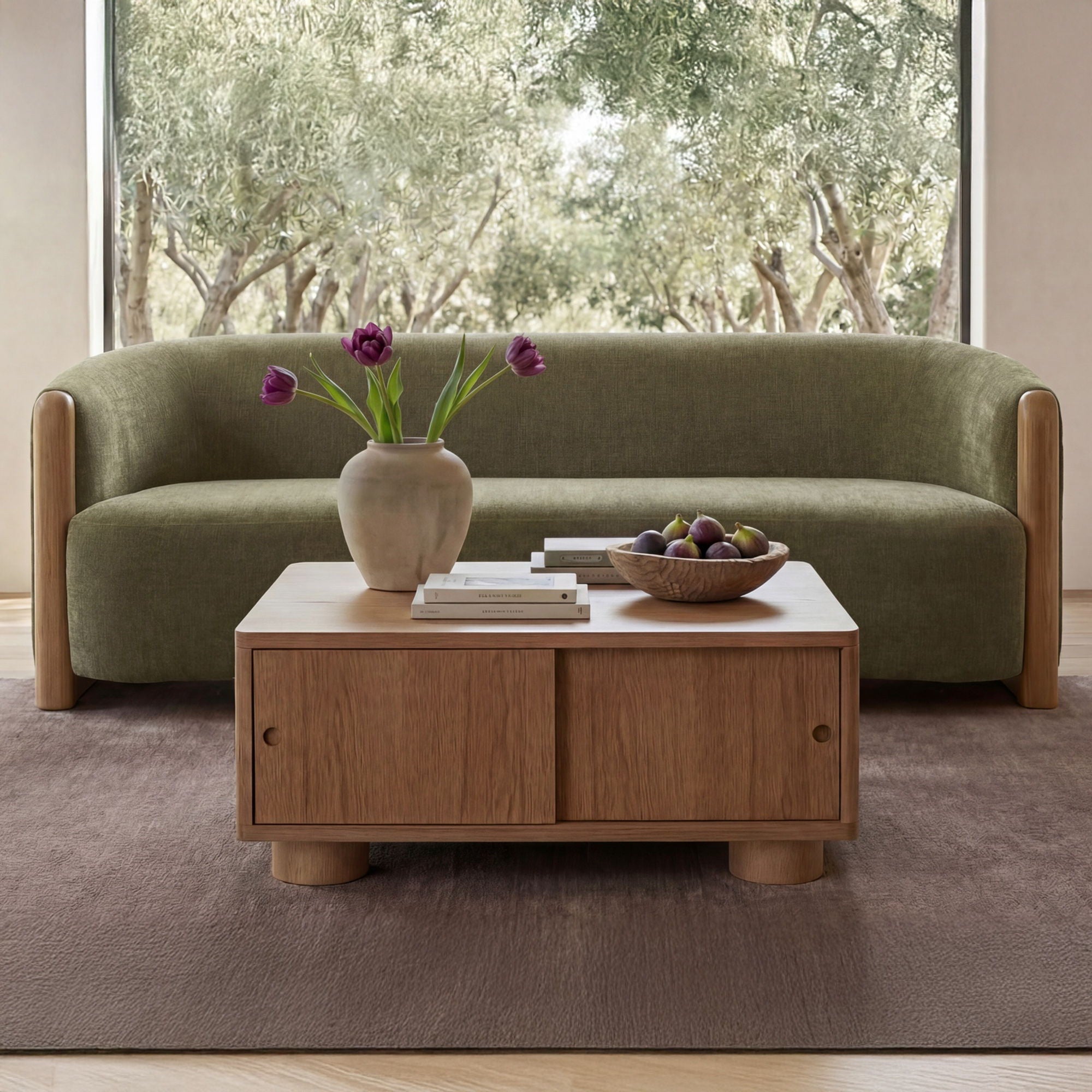 Anya - Sofa - Olive Green