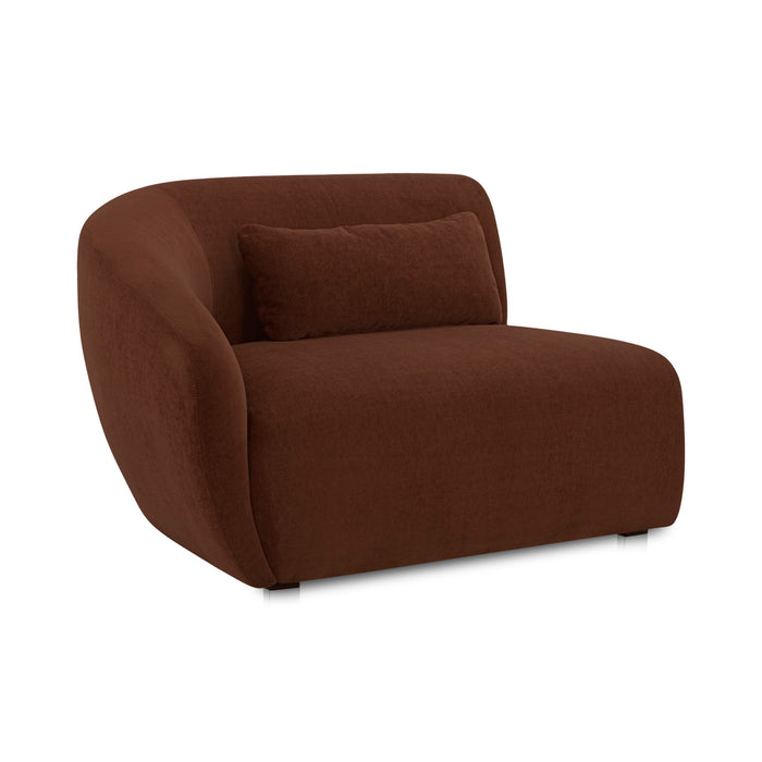 Amelia - Left Arm Facing Chair - Chestnut