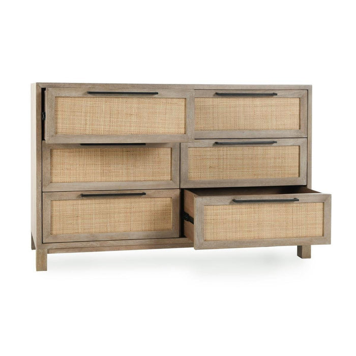 Jensen - 6 Drawer Dresser - Taupe