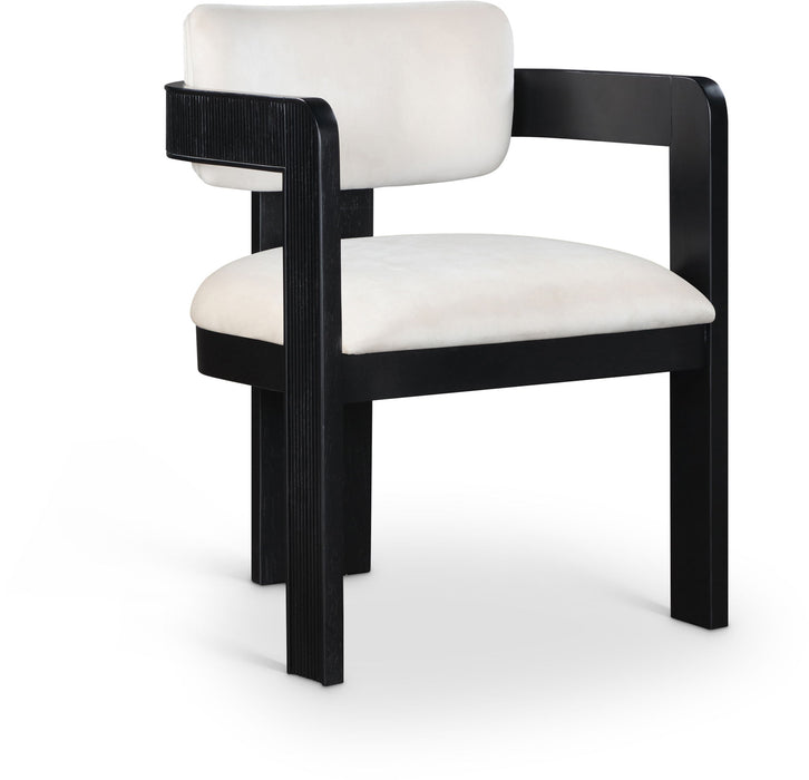 Sacha - Velvet Dining Chair With Black Base (Set of 2)