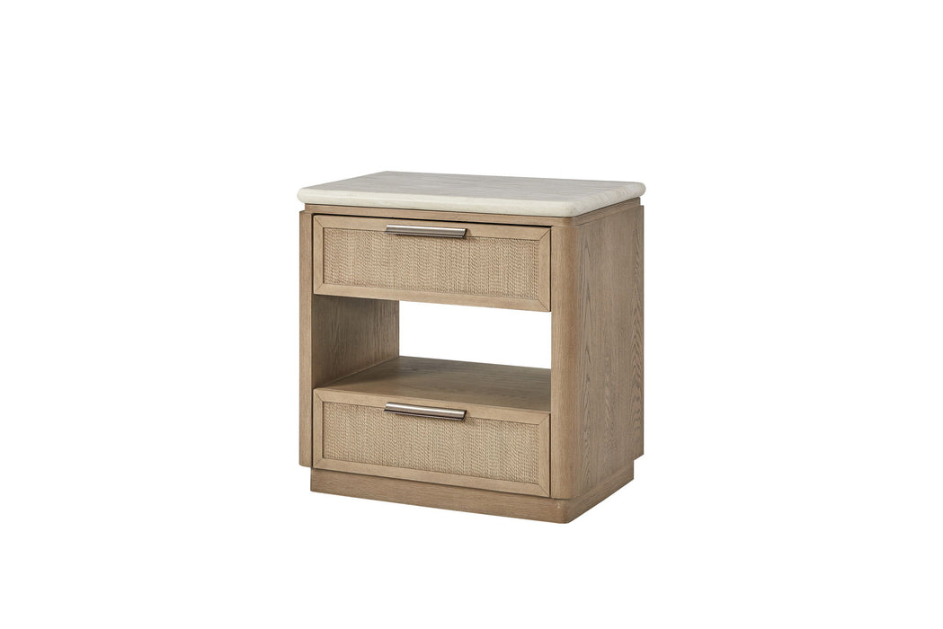 Trilogy - Two Drawer Nightstand With Rope Fronts - Toffee
