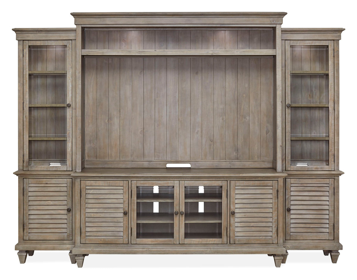 Calistoga - Rustic Entertainment Wall - Dovetail Gray