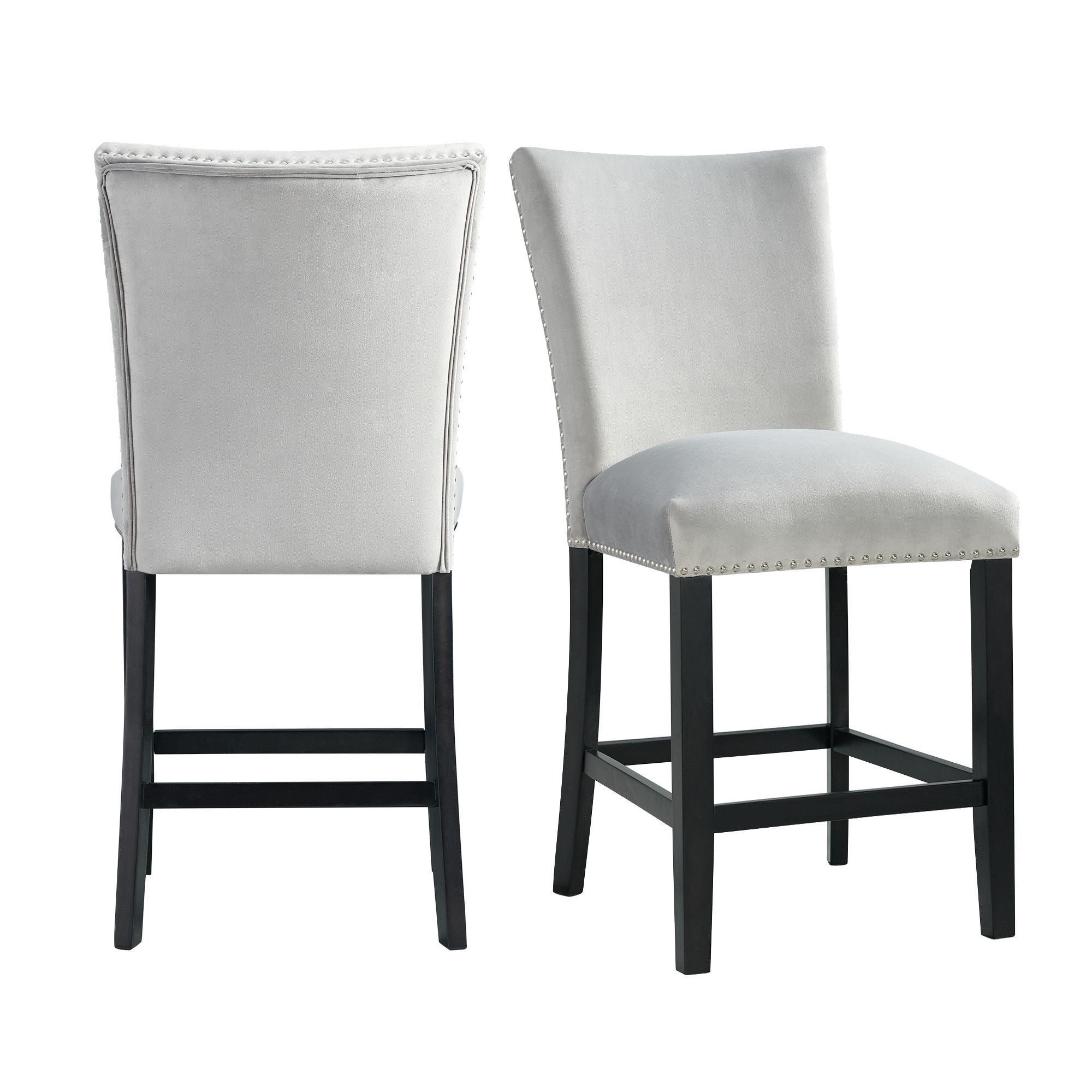 Francesca - Velvet Counter Height Chair (Set of 2)