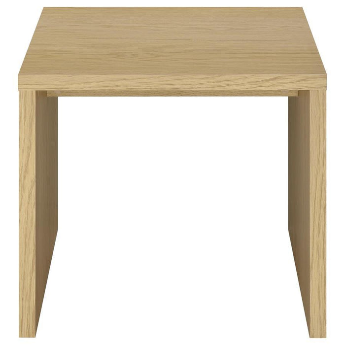 Canoga - Engineered Wood Accent Side End Table - Light Oak