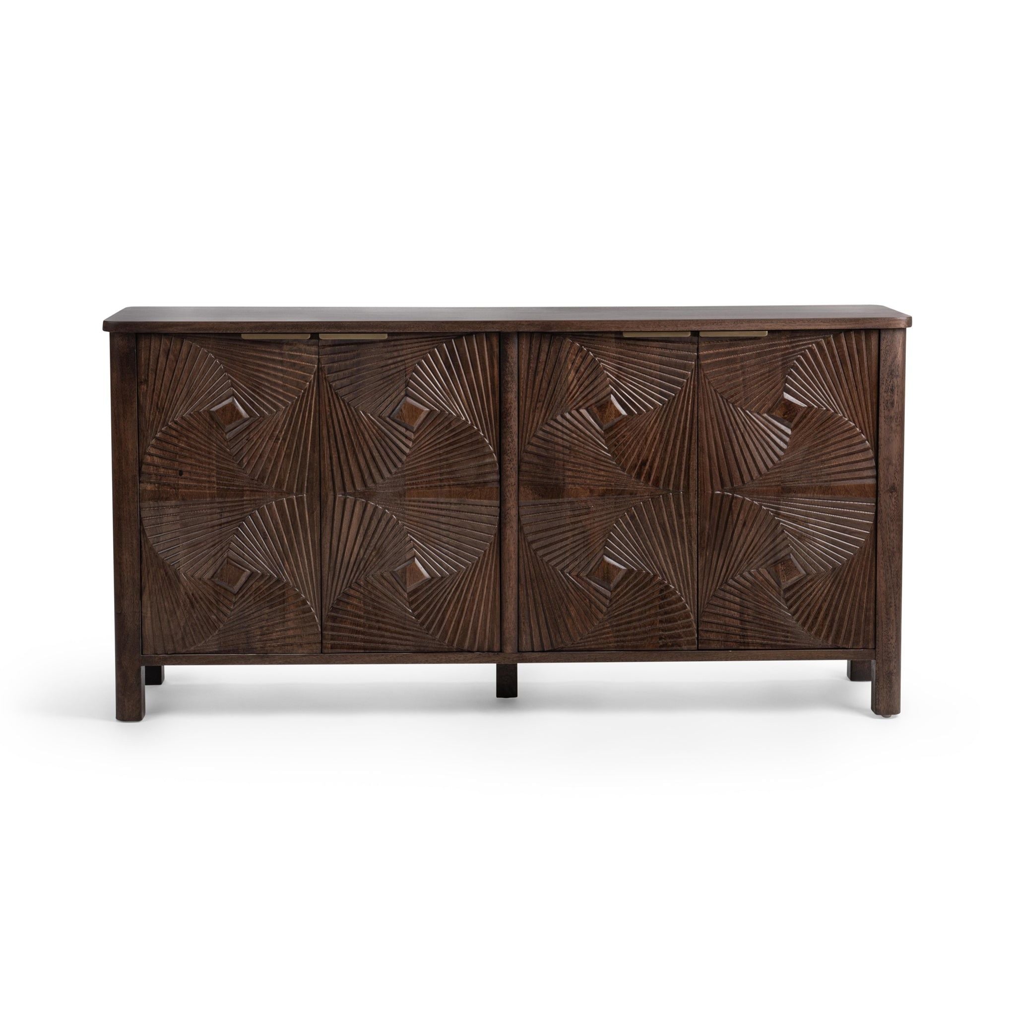 Lina - 4 Door Cabinet - Kona Brown