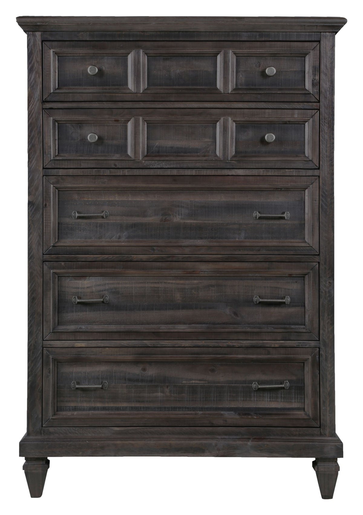 Calistoga - 5 Drawer Chest - Weathered Charcoal