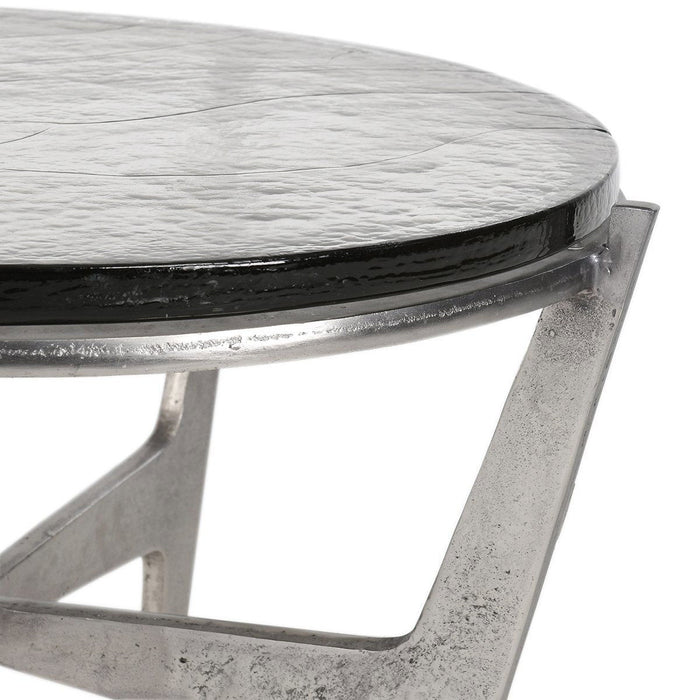Patrick - 18" Round Coffee Table - Gray