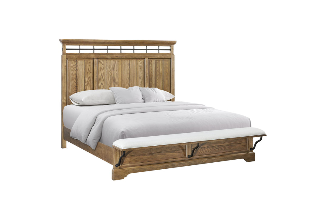 Bellamy Lane - Panel Bed With Bench