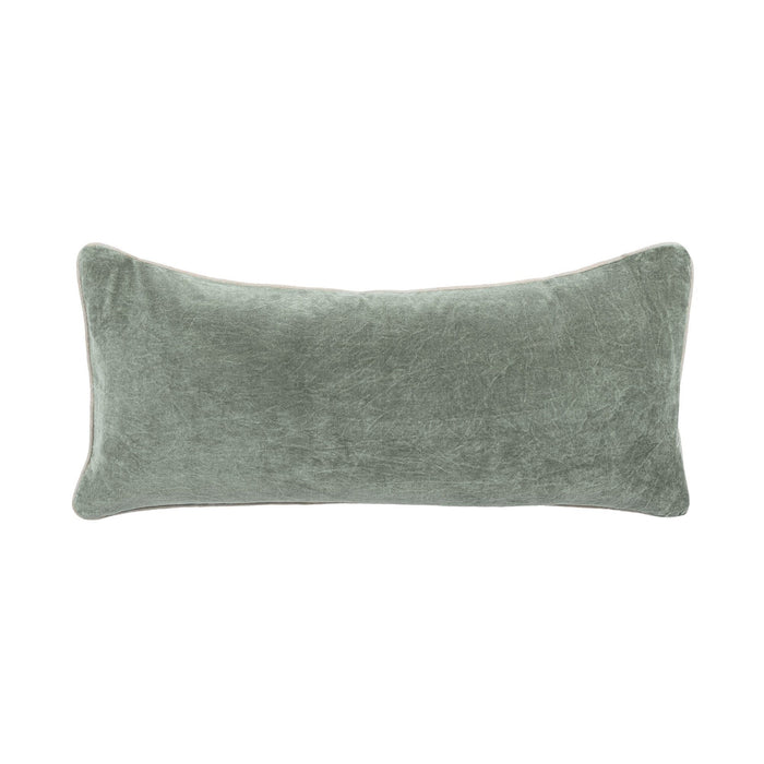 Heirloom - 16" x 36" SLD Velvet Pillow - Bay Green