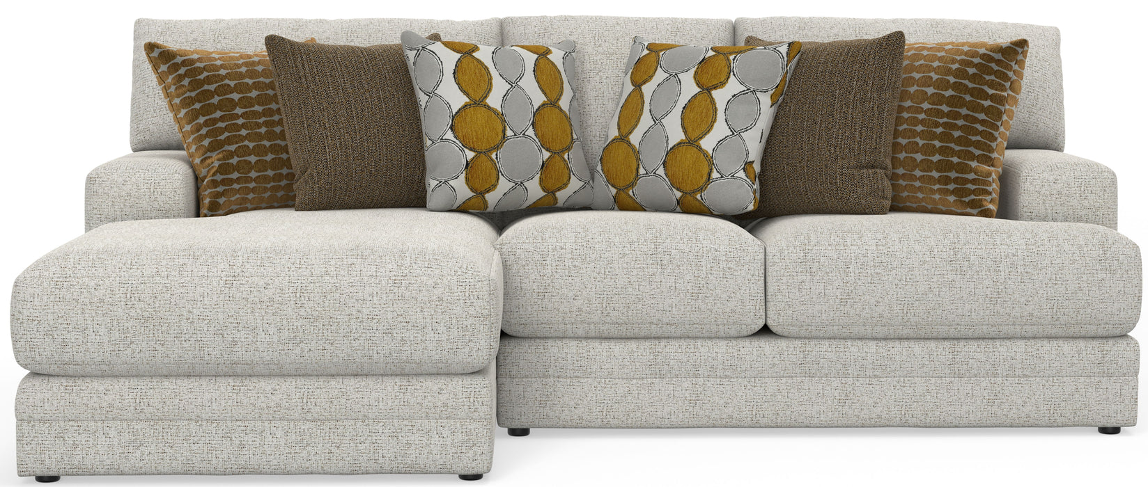 Tori - Sectional With Comfort Coil Seating And Accent Pillows Included