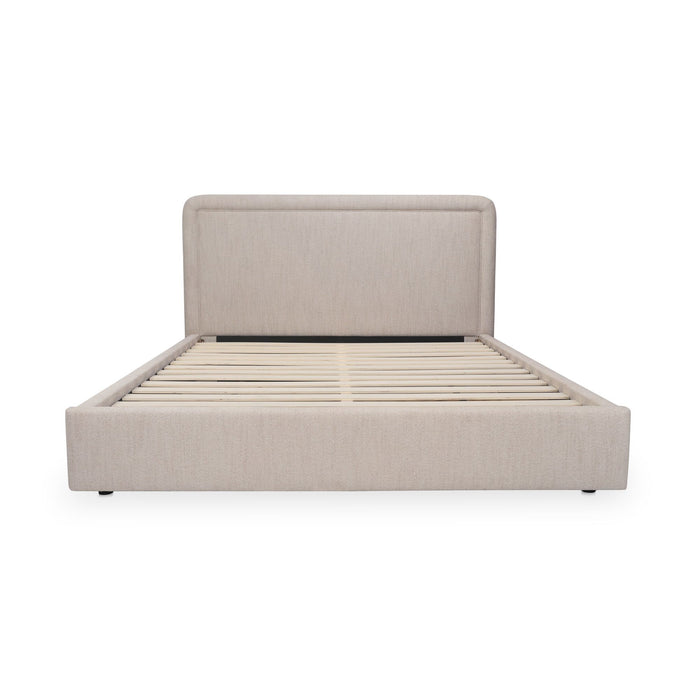 Simon - Queen Storage Bed - Flecked Beige