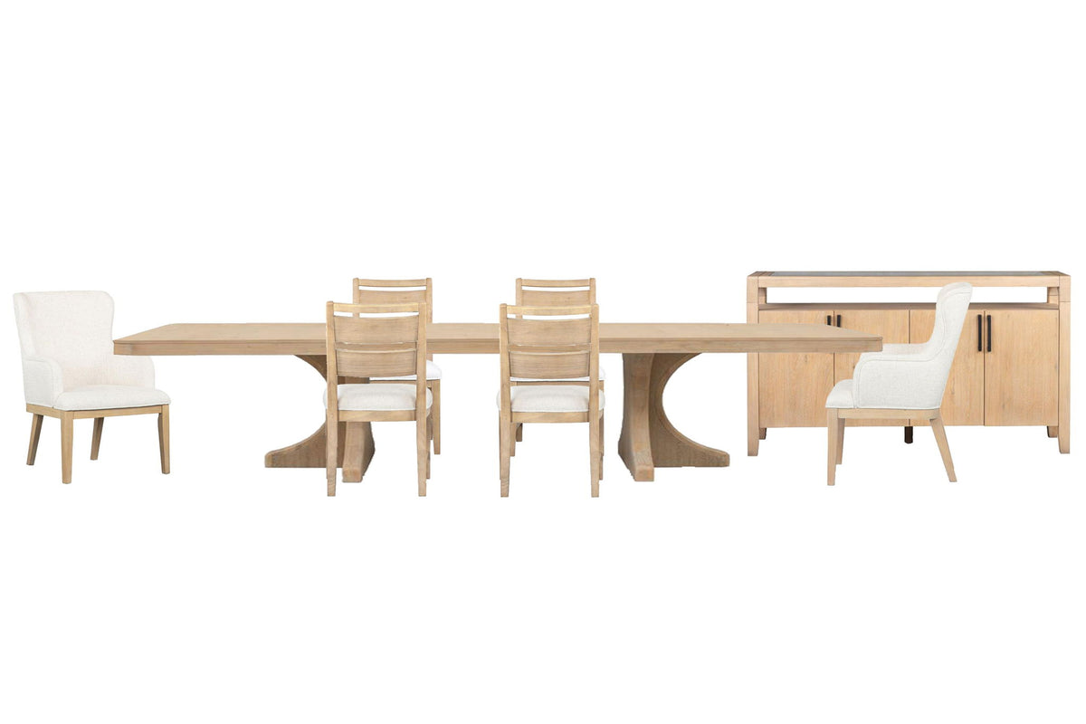 Somerset - Extendable Trestle Dining Table Set