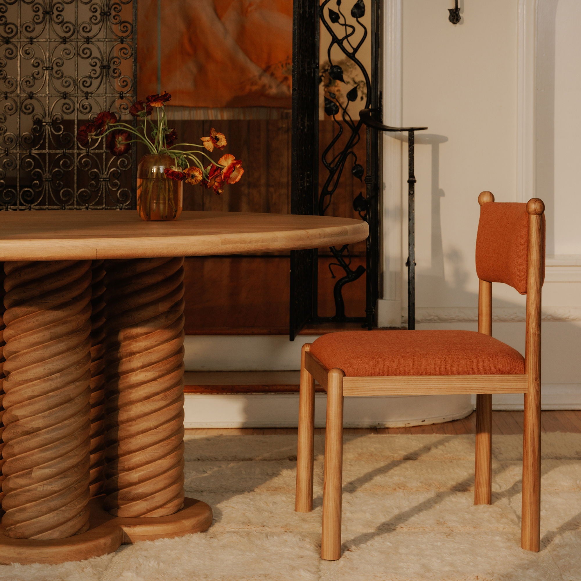 Villetta - Dining Chair (Set of 2) - Deep Pink