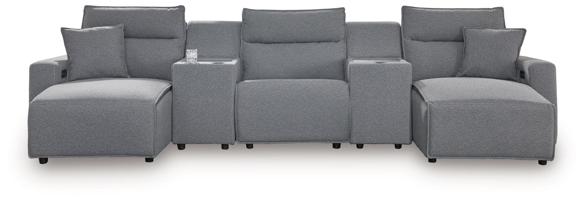 ModMax II - Salt And Pepper - Reclining Sectional