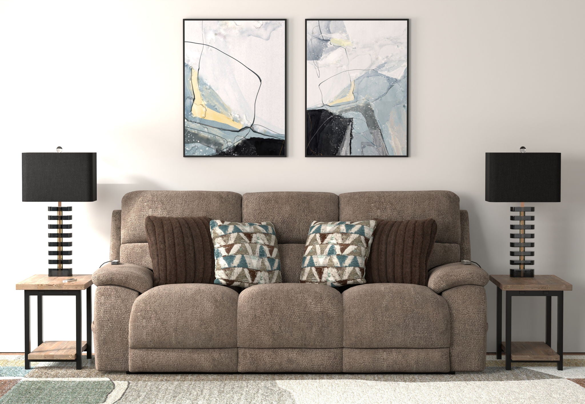 Joya - Power Headrest Power LayFlat Reclining Sofa With CR3 Heat/Massage/Lumbar/ZG