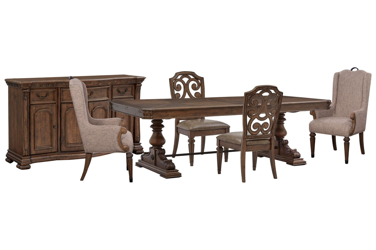 Durango - Extendable Trestle Dining Table Set