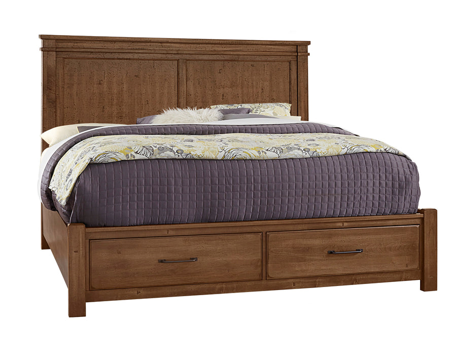 Cool Rustic - Mansion Bed Wih Storage Footboard