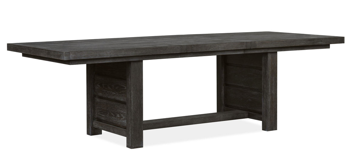 Plum Creek - 7 Piece Extendable Trestle Dining Table Set