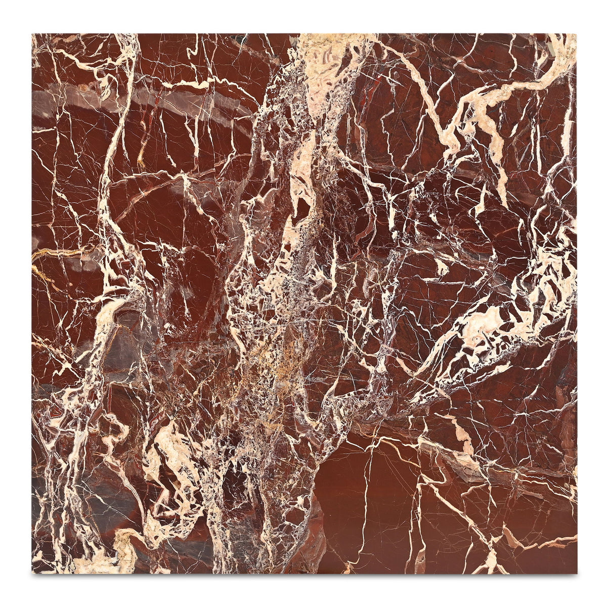 Rosa - Accent Table - Rosso Levanto Marble
