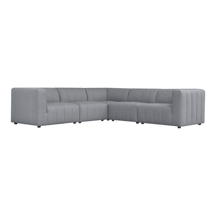 Lyric - Classic L Modular Sectional Gray - Dark Gray