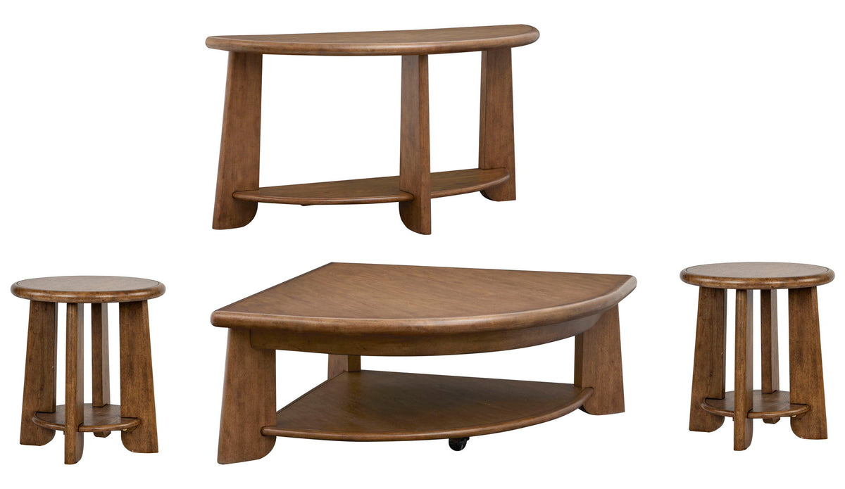 Tanner - Pie Shaped Lift Top Cocktail Table Set